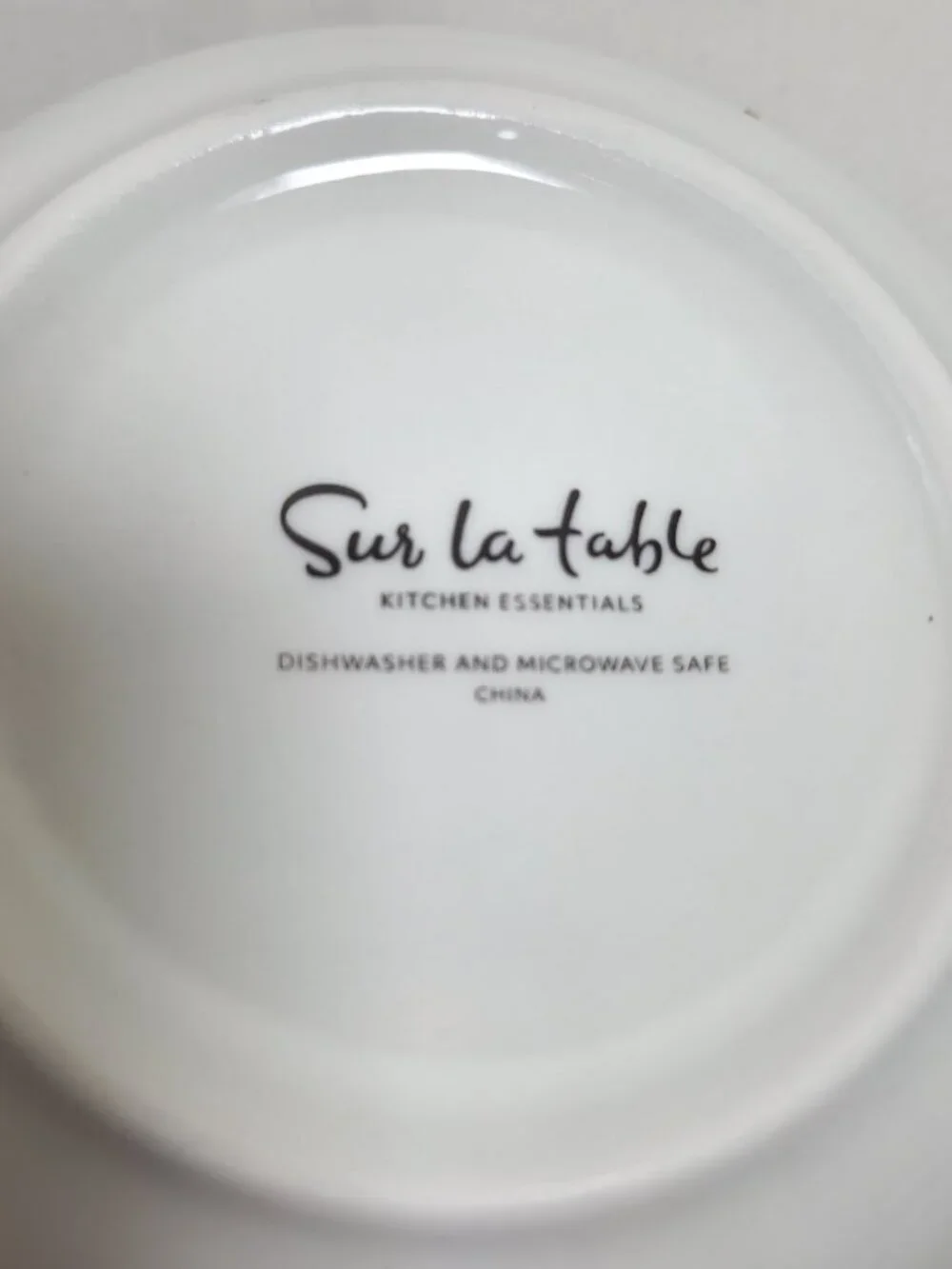 SUR LA TABLE Cereal Dessert Bowls 5.5 in White Fine Ceramic Set Of 4 NEW in Box